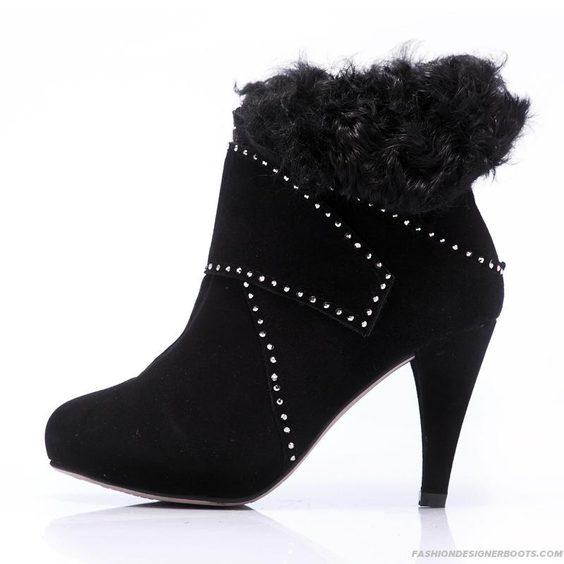 High heeled winter boots dangerous on ice and snow